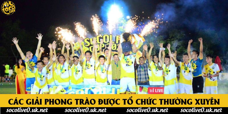 Các giải phong trào được tổ chức thường xuyên