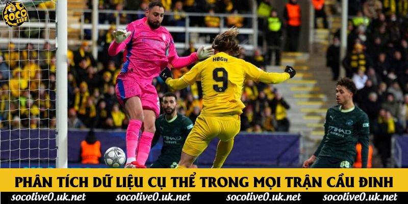 Phân tích dữ liệu cụ thể trong mọi trận cầu đinh